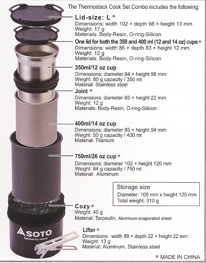 SOTO Thermostack Cook Set Combo – Bild 2